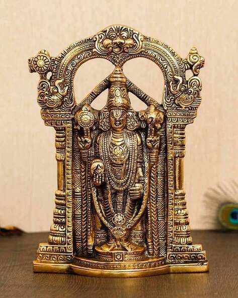Kalakriti Metal Wall Hanging God Tirupati Balaji, Sri Venkateswara Idol, Spiritual Home Dcor, Gift Statue For Pooja, Living Room